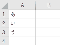ExcelでA1とA2の境目をダブルクリックするとA3に移動する様子