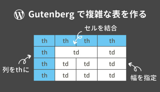 【Gutenberg】WordPressで表を結合できない！複雑な表の作り方は？