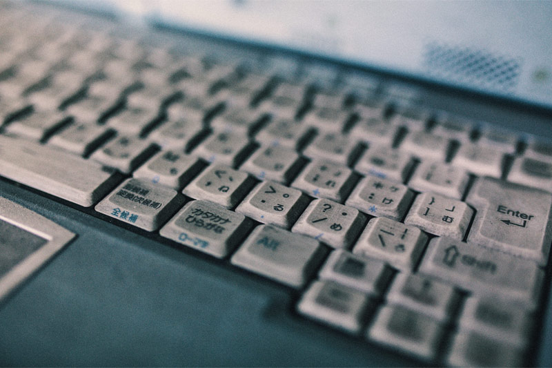 汚れたキーボード